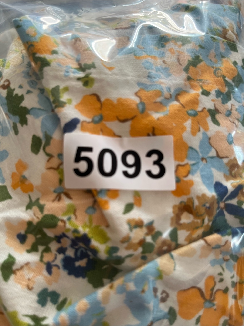 NWT Lauren Conrad Orange Blue Floral Linen Blend Mini Dress XL Cottagecore - Picture 8 of 8